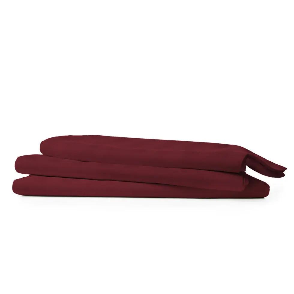 Luxe Collection Fitted Sheet (Dozen) - Vacation Rental Burgundy / King - 78" x 80" x 15"