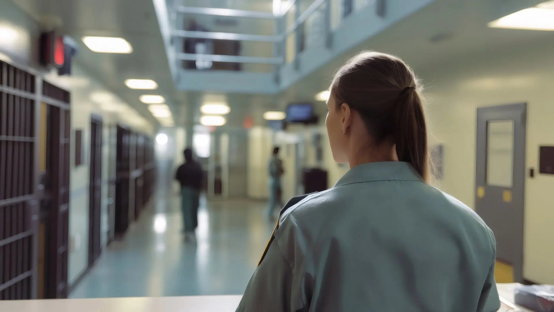 Correctional facility bed with white sheets and pillowcases