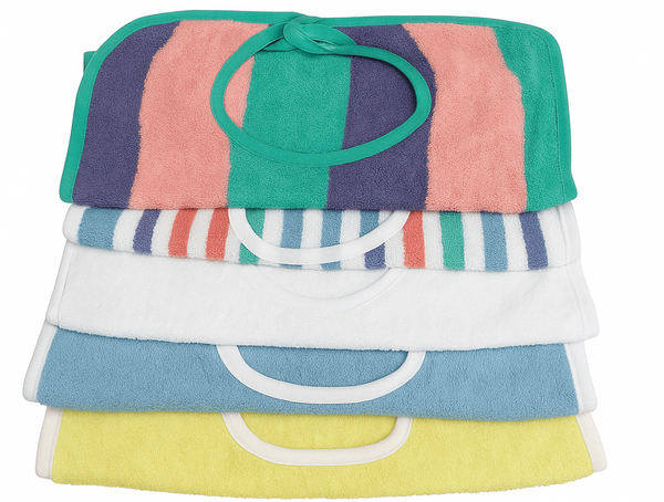 Carewear Cotton Blend Velcro Bibs (Case of 72)