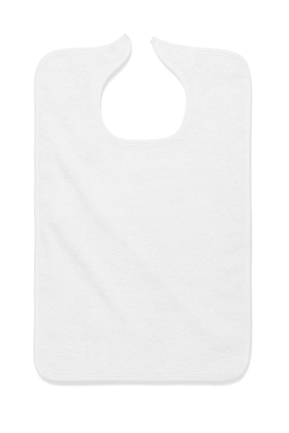 Carewear 100% Cotton Velcro Bibs (Case of 72) - Wholesale