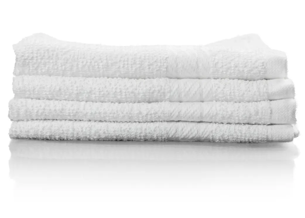 Case of CleanLine 86/14 Cotton/Poly Blend Economy Towels - The Linen Factory Wholesale