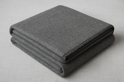 Case of Durable Wool Blend Blanket in Grey – Designed for High - Volume Use (Case of 15) - The Linen Factory Wholesale