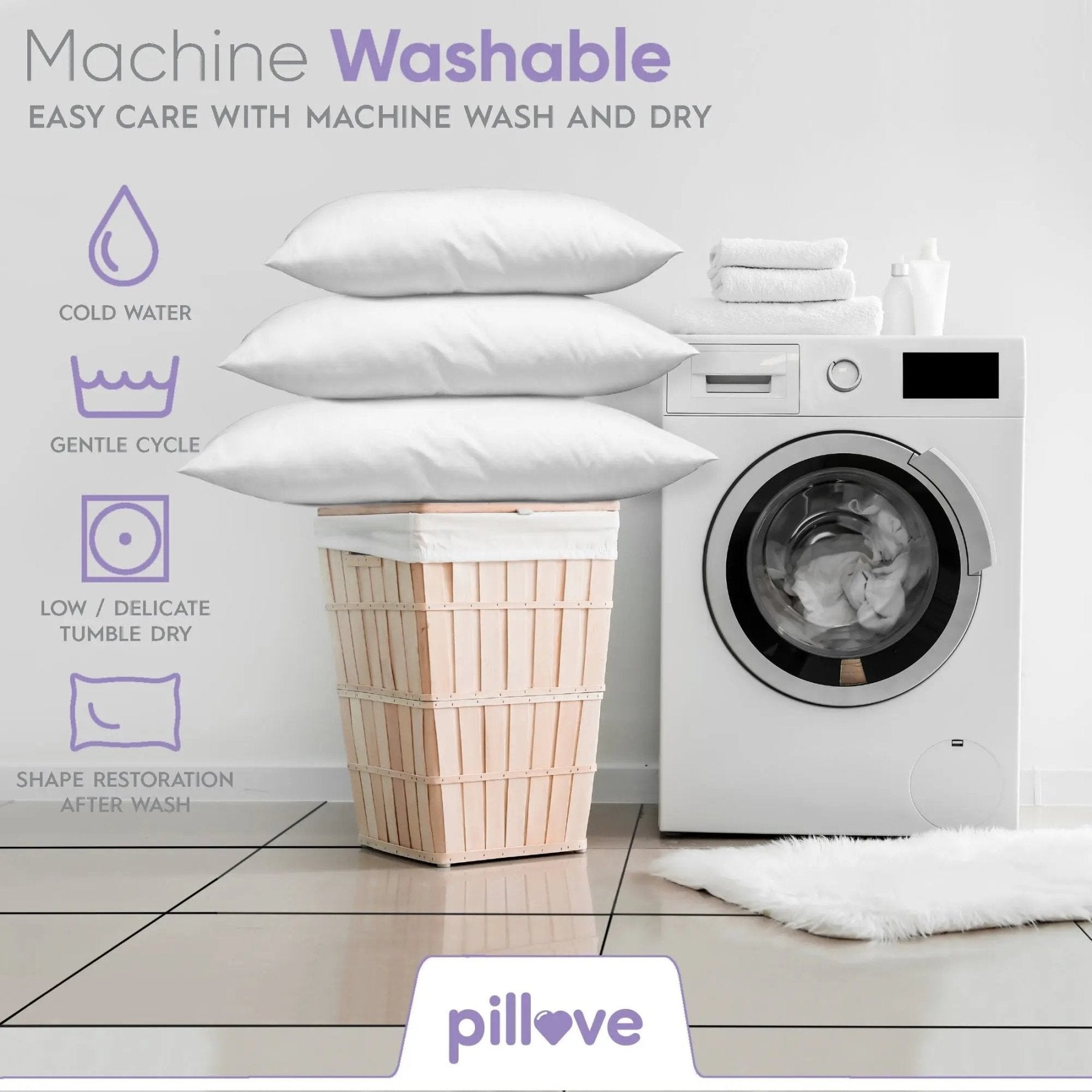 Case of Pillove Sleeping Pillow (Set of 12) - The Linen Factory Wholesale