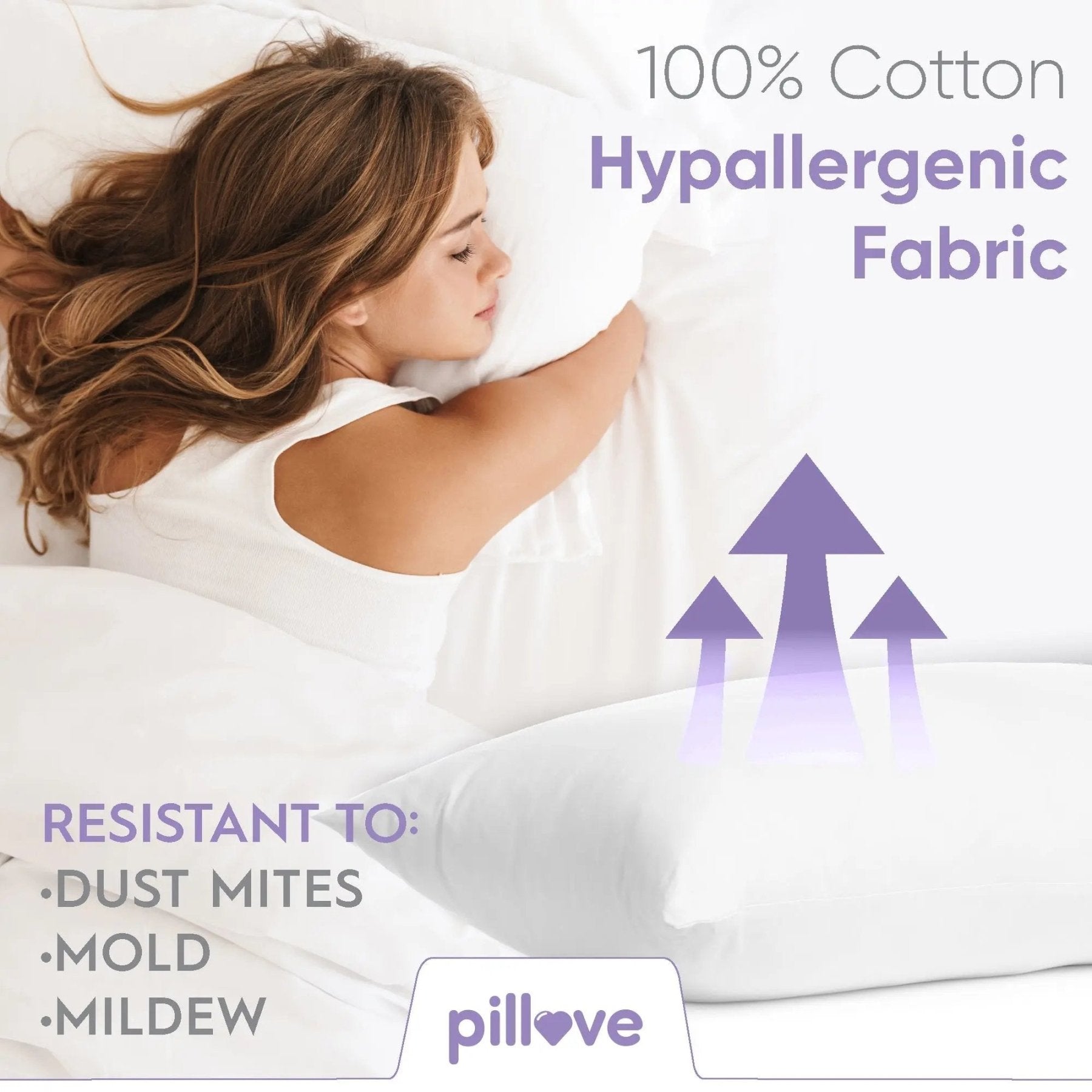 Case of Pillove Sleeping Pillow (Set of 12) - The Linen Factory Wholesale