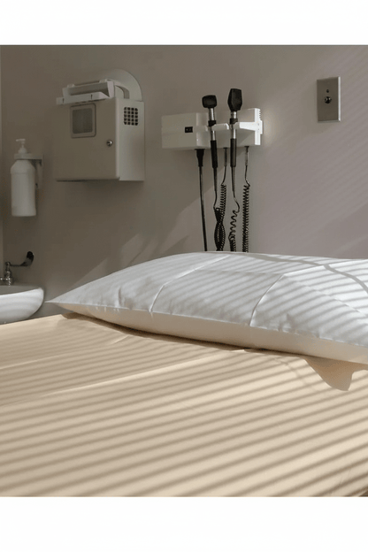 Premium Healthcare Flat Sheet – T180 Cotton Blend (Dozen) | The Linen Factory | Wholesale