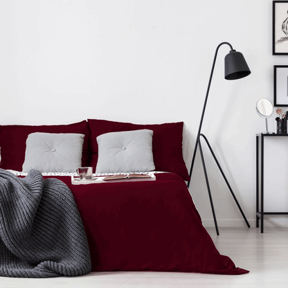 Choice Collection Duvet Cover (Case of 6)  Burgundy / King - 106" x 86"