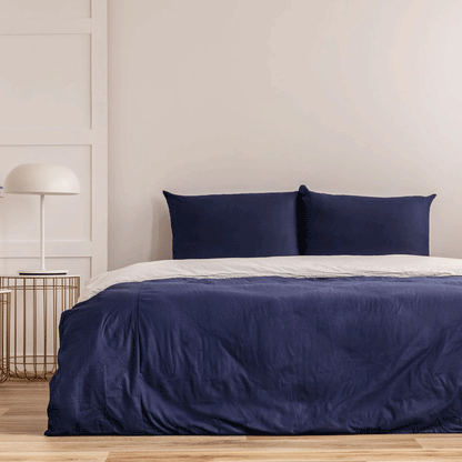 Premiere Collection Flat Sheet (Case of 6)  Navy Blue / King - 108" x 115"